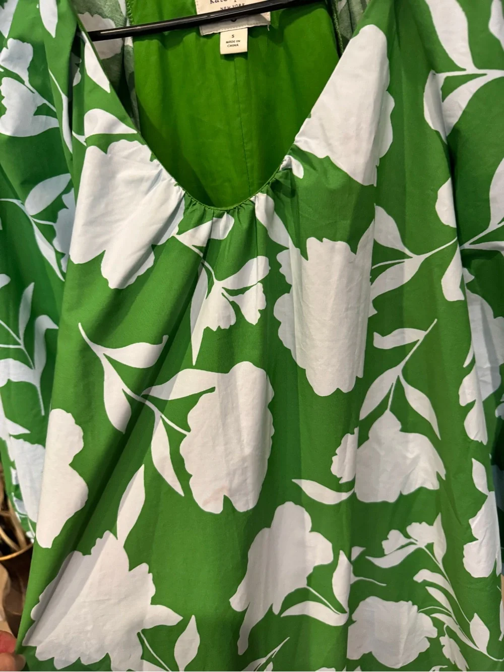 kate spade Women’s Green and Light Blue Floral Tunic Dress